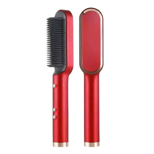 Hair Straightener And Curler Brush