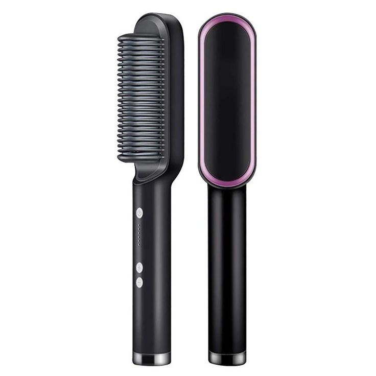 Hair Straightener And Curler Brush