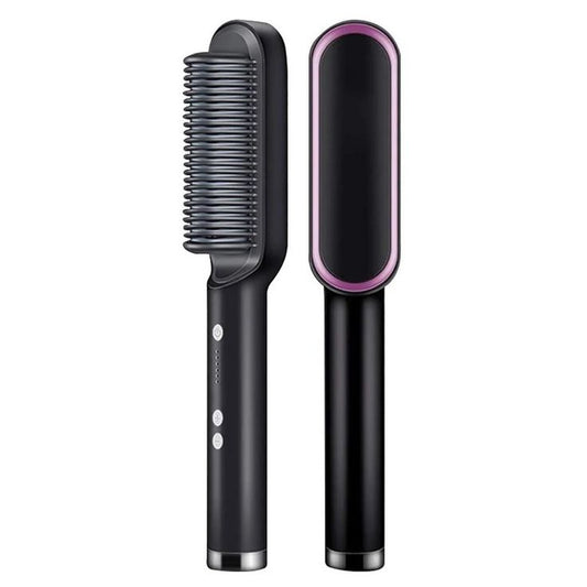 Hair Straightener And Curler Brush