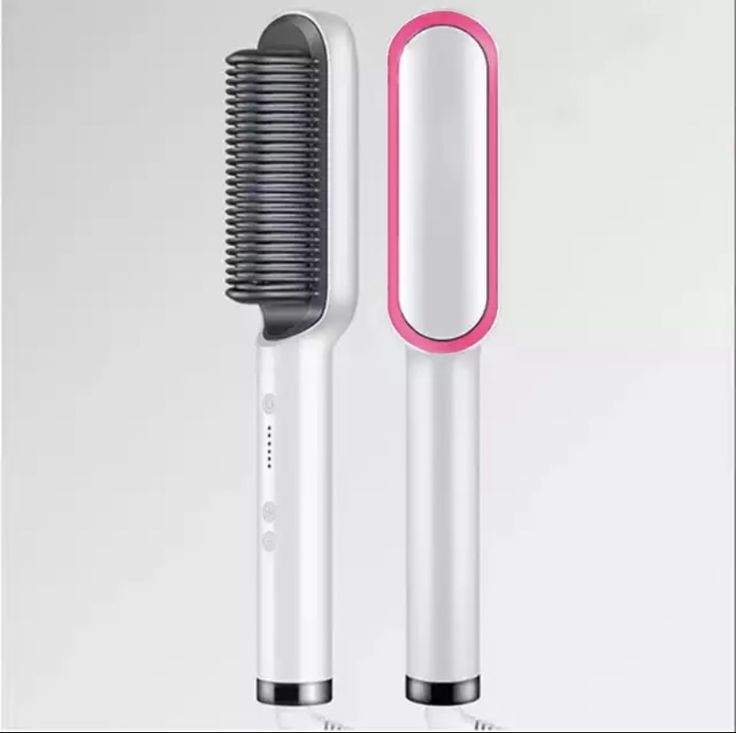 Hair Straightener And Curler Brush